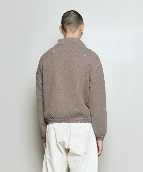 bal(バル)の「HALF ZIP PULLOVER SWEATER BLOUSON(ニット/セーター・メンズ・マスタード/ブラック/ブラウン・3/2/1)」の11枚目の写真