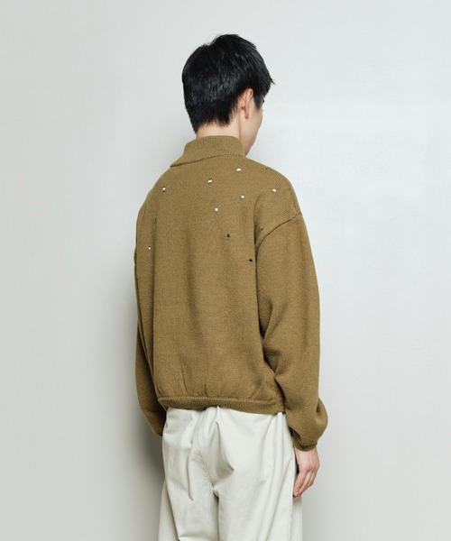 bal(バル)の「HALF ZIP PULLOVER SWEATER BLOUSON(ニット/セーター・メンズ・マスタード/ブラック/ブラウン・3/2/1)」の14枚目の写真