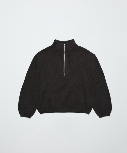 bal(バル)の「HALF ZIP PULLOVER SWEATER BLOUSON(ニット/セーター・メンズ・マスタード/ブラック/ブラウン・3/2/1)」の17枚目の写真
