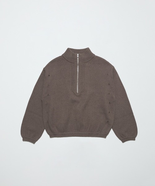 bal(バル)の「HALF ZIP PULLOVER SWEATER BLOUSON(ニット/セーター・メンズ・マスタード/ブラック/ブラウン・3/2/1)」の19枚目の写真