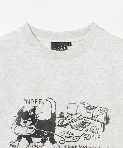BEAMS T(ビームスティー)の「BEAMS T / "That Wasn't Me" Crewneck Sweat(スウェット・メンズ・ブラック/ライトグレー・XL/L/M/S)」の4枚目の写真