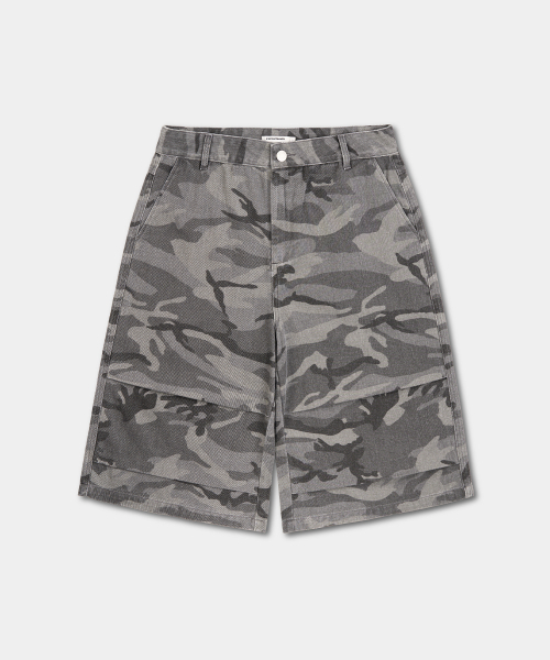 EXCONTAINER（エックスコンテナ）の「カモパラシュートバミューダパンツ (GREY CAMO)（その他パンツ・メンズ・その他・MEDIUM/SMALL/X-LARGE/LARGE）」の2枚目の写真