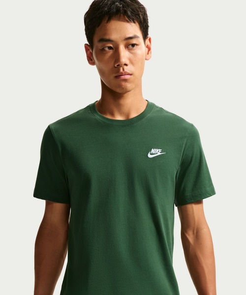 NIKE(ナイキ)の「NIKE ナイキ ナイキ NSW クラブ Tシャツ(Tシャツ/カットソー・メンズ・ダークグリーン・LL/M/S)」の4枚目の写真