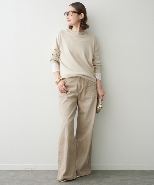 Deuxieme Classe(ドゥーズィエムクラス)の「*追加 Baggy ジーンズ(デニムパンツ・レディース・ホワイト/ベージュ・34/36/38)」の10枚目の写真
