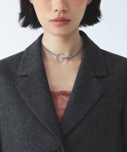 Ray BEAMS（レイビームス）の「ホームスパン シングル ジャケット（テーラードジャケット・レディース・チャコールグレー/ダークブラウン・0/1）」の16枚目の写真