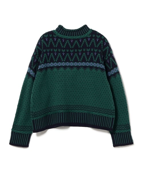 BEAMS HEART(ビームスハート)の「ヴィンテージライク ジャカード ニット(ニット/セーター・レディース・グリーン/ブラック/ホワイト系その他5・FREE)」の12枚目の写真