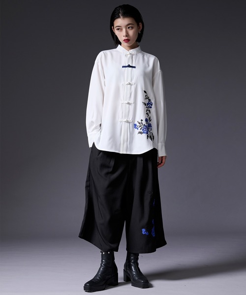 Ellno Loset(エルノロゼット)の「フラワー刺繍キュロットパンツ(その他パンツ・メンズ・ブラック/チャコール・LARGE/X-SMALL/SMALL/MEDIUM)」の11枚目の写真