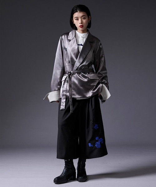 Ellno Loset(エルノロゼット)の「フラワー刺繍キュロットパンツ(その他パンツ・メンズ・ブラック/チャコール・LARGE/X-SMALL/SMALL/MEDIUM)」の17枚目の写真