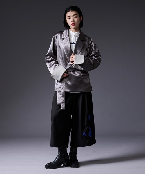Ellno Loset(エルノロゼット)の「フラワー刺繍キュロットパンツ(その他パンツ・メンズ・ブラック/チャコール・LARGE/X-SMALL/SMALL/MEDIUM)」の18枚目の写真