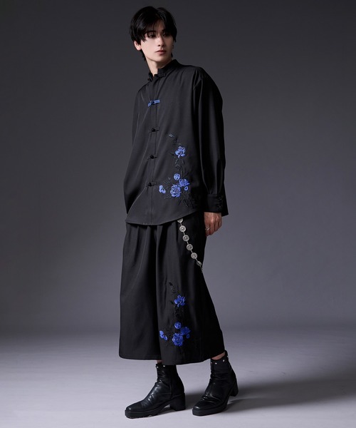 Ellno Loset(エルノロゼット)の「フラワー刺繍キュロットパンツ(その他パンツ・メンズ・ブラック/チャコール・LARGE/X-SMALL/SMALL/MEDIUM)」の22枚目の写真
