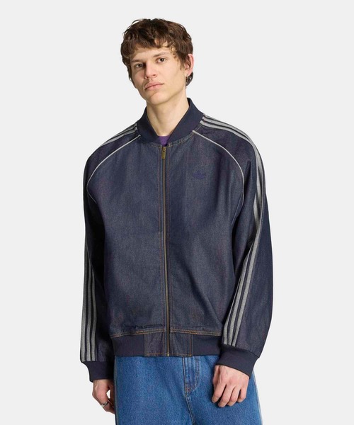 adidas（アディダス）の「SST ADICOLOR DENIM TRACK TOP / SST アディカラー デニム トラックトップ / アディダスオリジナルス adidas Originals（デニムジャケット・メンズ・ブルー・SMALL/MEDIUM/LARGE/X-LARGE/XX-LARGE/3XL/X-SMALL）」の7枚目の写真