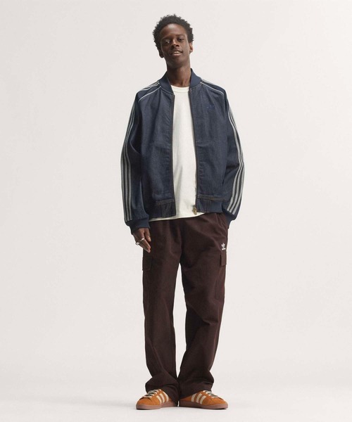 adidas（アディダス）の「SST ADICOLOR DENIM TRACK TOP / SST アディカラー デニム トラックトップ / アディダスオリジナルス adidas Originals（デニムジャケット・メンズ・ブルー・SMALL/MEDIUM/LARGE/X-LARGE/XX-LARGE/3XL/X-SMALL）」の5枚目の写真