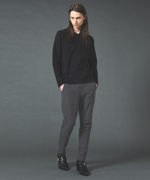 5351 POUR LES HOMMES（ゴーサンゴーイチプールオム）の「ダーツ 長袖 Tシャツ（Tシャツ/カットソー・メンズ・ブラック/グレイッシュブルー/ホワイト・46/50/48/44）」の5枚目の写真