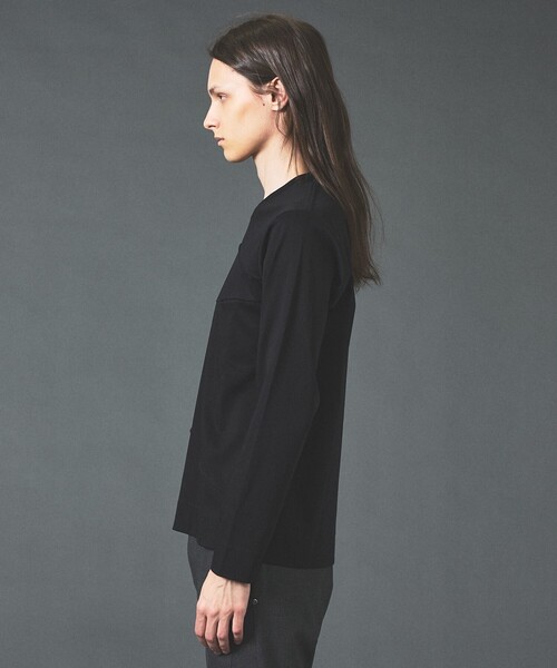 5351 POUR LES HOMMES（ゴーサンゴーイチプールオム）の「ダーツ 長袖 Tシャツ（Tシャツ/カットソー・メンズ・ブラック/グレイッシュブルー/ホワイト・46/50/48/44）」の7枚目の写真
