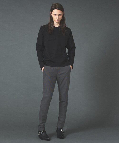5351 POUR LES HOMMES（ゴーサンゴーイチプールオム）の「ダーツ 長袖 Tシャツ（Tシャツ/カットソー・メンズ・ブラック/グレイッシュブルー/ホワイト・46/50/48/44）」の12枚目の写真