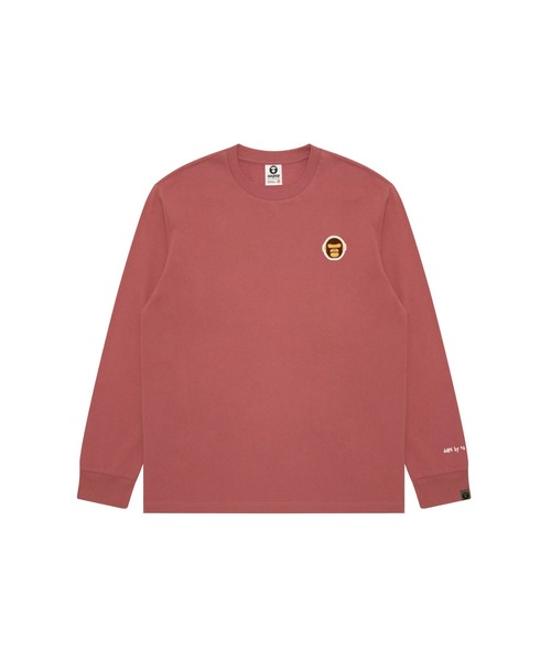 AAPE BY A BATHING APE(エーエイプバイアベイシングエイプ)の「AAPER LONG SLEEVE TEE(Tシャツ/カットソー・メンズ・ワインレッド/ブラック・X-LARGE/XX-LARGE/SMALL/MEDIUM/LARGE/X-SMALL)」の1枚目の写真