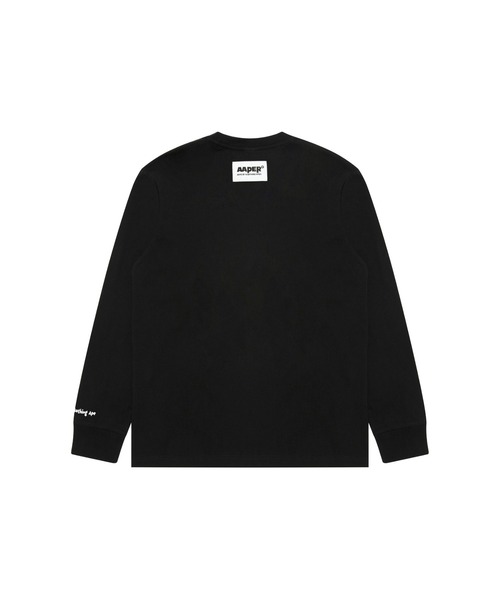 AAPE BY A BATHING APE(エーエイプバイアベイシングエイプ)の「AAPER LONG SLEEVE TEE(Tシャツ/カットソー・メンズ・ワインレッド/ブラック・X-LARGE/XX-LARGE/SMALL/MEDIUM/LARGE/X-SMALL)」の3枚目の写真