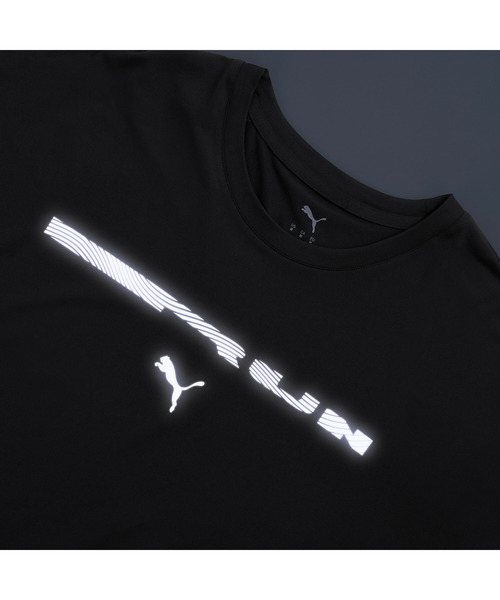 PUMA(プーマ)の「PUMA プーマ メンズ ランニング ブライトストライド クラウドスパン 半袖 T(Tシャツ/カットソー・メンズ・ブラック/ラベンダー・SMALL/MEDIUM/XX-LARGE/X-LARGE/LARGE)」の7枚目の写真