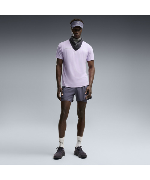 PUMA(プーマ)の「PUMA プーマ メンズ ランニング ブライトストライド クラウドスパン 半袖 T(Tシャツ/カットソー・メンズ・ブラック/ラベンダー・SMALL/MEDIUM/XX-LARGE/X-LARGE/LARGE)」の9枚目の写真
