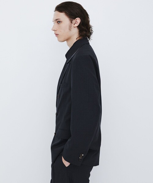 UNITED TOKYO（ユナイテッドトウキョウ）の「【数量限定】SERPINO WOOL DOUBLE JACKET（テーラードジャケット・メンズ・ブラック/ダークグレー・1/2）」の8枚目の写真