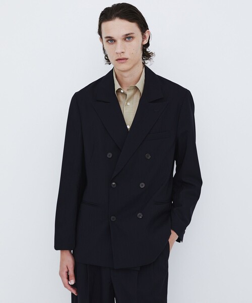 UNITED TOKYO（ユナイテッドトウキョウ）の「【数量限定】SERPINO WOOL DOUBLE JACKET（テーラードジャケット・メンズ・ブラック/ダークグレー・1/2）」の14枚目の写真