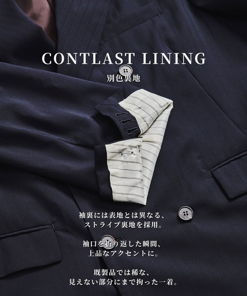 UNITED TOKYO（ユナイテッドトウキョウ）の「【数量限定】SERPINO WOOL DOUBLE JACKET（テーラードジャケット・メンズ・ブラック/ダークグレー・1/2）」の19枚目の写真