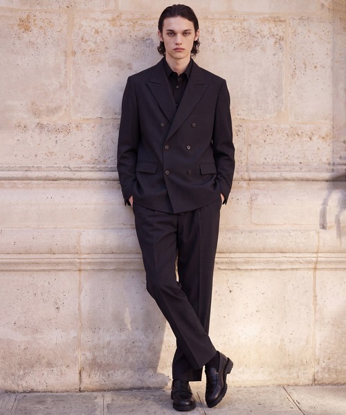 UNITED TOKYO（ユナイテッドトウキョウ）の「【数量限定】SERPINO WOOL DOUBLE JACKET（テーラードジャケット・メンズ・ブラック/ダークグレー・1/2）」の3枚目の写真