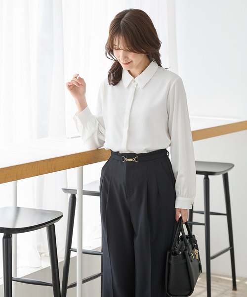 Honeys(ハニーズ)の「マルチwayボウブラウス(シャツ/ブラウス・レディース・グレイッシュブルー/ピンク/グレイッシュベージュ/アイボリー・L/LL/M/S)」の9枚目の写真