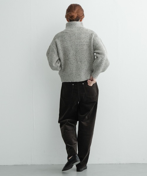 URBAN RESEARCH Sonny Label(アーバンリサーチサニーレーベル)の「コーデュロイカーブパンツ(その他パンツ・レディース・オフホワイト/チャコールグレー/ブラウン・38/36)」の9枚目の写真