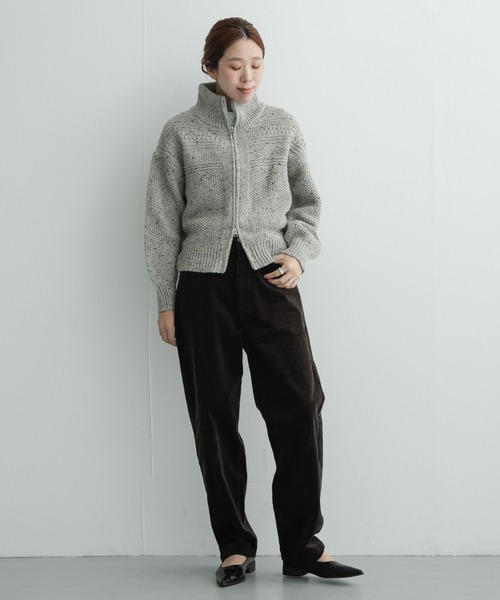 URBAN RESEARCH Sonny Label(アーバンリサーチサニーレーベル)の「コーデュロイカーブパンツ(その他パンツ・レディース・オフホワイト/チャコールグレー/ブラウン・38/36)」の10枚目の写真