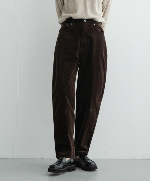 URBAN RESEARCH Sonny Label(アーバンリサーチサニーレーベル)の「コーデュロイカーブパンツ(その他パンツ・レディース・オフホワイト/チャコールグレー/ブラウン・38/36)」の12枚目の写真