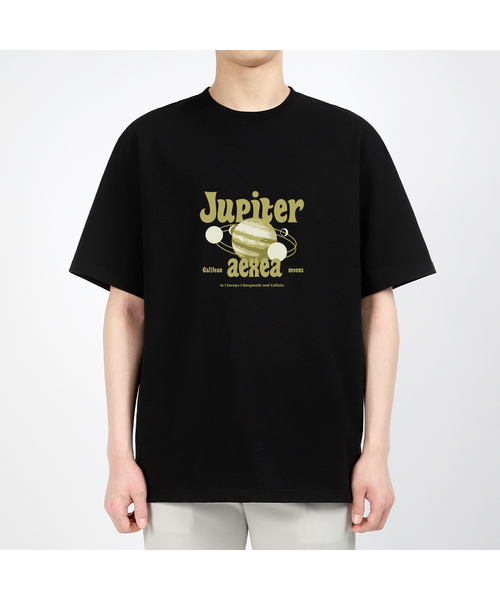 AEXEA(アクシー)の「ジュピター 半袖Tシャツ F04BRD_ABX10981(Tシャツ/カットソー・メンズ・ホワイト/ブルー/グレー系その他/ブラック・XL/S/L/M)」の3枚目の写真