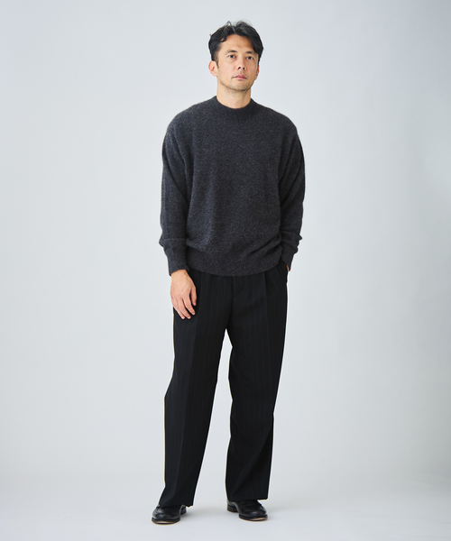 EDIFICE(エディフィス)の「フォックス/カシミヤ ミックス モックネック ニット(ニット/セーター・メンズ・チャコールグレー/ブラウン/ブルー系その他・SMALL/MEDIUM/LARGE)」の5枚目の写真