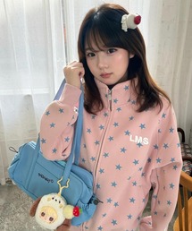 選べる星の総柄裏起毛ジップパーカー