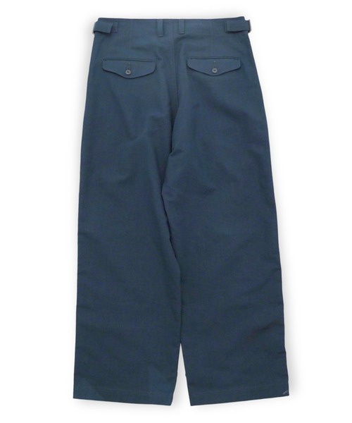 ATON(エイトン)の「【ATON】 COTTON DOUBLE CLOTH WIDE PANTS(その他パンツ・メンズ・ネイビー・4)」の4枚目の写真
