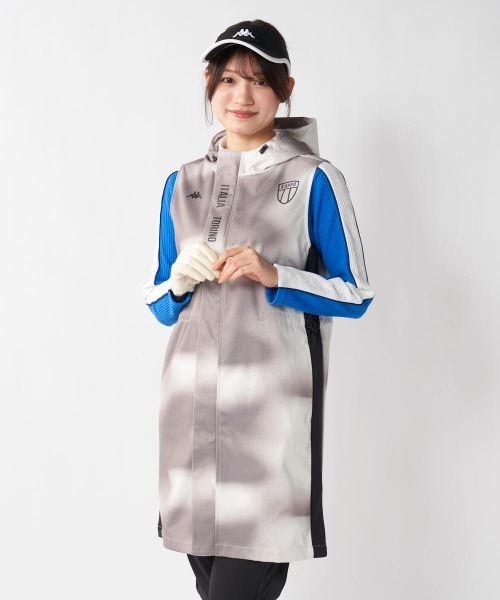 Kappa(カッパ)の「ボンディングノースリーブワンピース(ワンピース・レディース・ホワイト/ブラック/ブラウン系その他・LARGE/X-LARGE/MEDIUM/SMALL)」の3枚目の写真