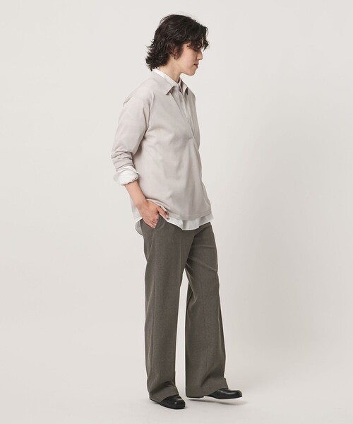 MARW UNITED ARROWS(マルゥ ユナイテッドアローズ)の「<MARW UNITED ARROWS>ローライズ ストレート パンツ(スラックス・レディース・ダークグレー/ブラック・38/36)」の5枚目の写真