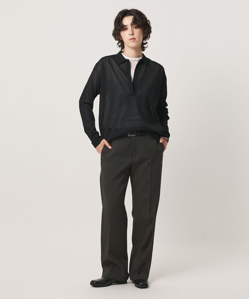 MARW UNITED ARROWS(マルゥ ユナイテッドアローズ)の「<MARW UNITED ARROWS>ローライズ ストレート パンツ(スラックス・レディース・ダークグレー/ブラック・38/36)」の7枚目の写真