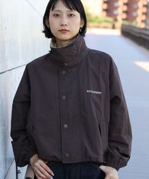 FFEIN（フェイン）の「【撥水加工】FFEIN(フェイン)2WAYコーディロイ衿ショートナイロンジャケット   ナイロン ジャケット コーデュロイ襟 ショート丈 アウター 撥水加工 レディース（ナイロンジャケット）」