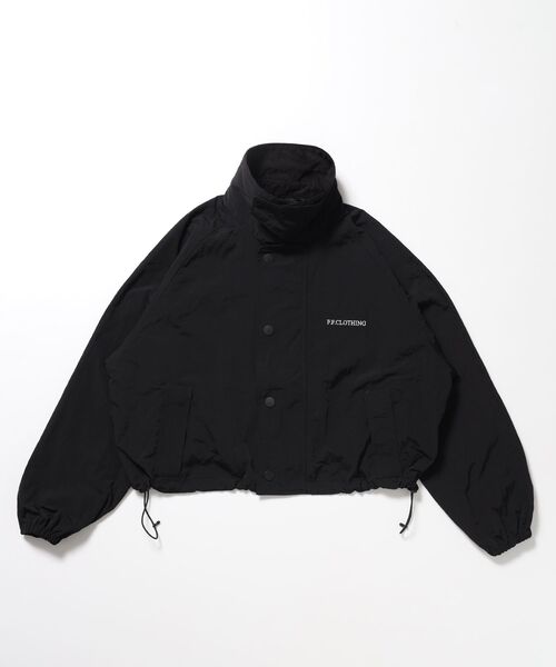 FFEIN(フェイン)の「【撥水加工】FFEIN(フェイン)2WAYコーディロイ衿ショートナイロンジャケット / ナイロン ジャケット コーデュロイ襟 ショート丈 アウター 撥水加工 レディース(ナイロンジャケット・レディース・ブラウン/アイボリー/カーキ/ブラック・FREE)」の19枚目の写真