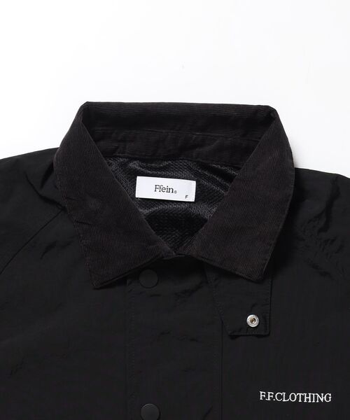 FFEIN(フェイン)の「【撥水加工】FFEIN(フェイン)2WAYコーディロイ衿ショートナイロンジャケット / ナイロン ジャケット コーデュロイ襟 ショート丈 アウター 撥水加工 レディース(ナイロンジャケット・レディース・ブラウン/アイボリー/カーキ/ブラック・FREE)」の21枚目の写真