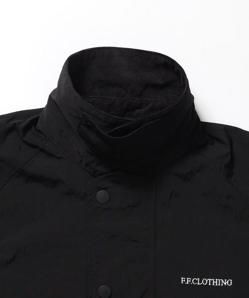 FFEIN(フェイン)の「【撥水加工】FFEIN(フェイン)2WAYコーディロイ衿ショートナイロンジャケット / ナイロン ジャケット コーデュロイ襟 ショート丈 アウター 撥水加工 レディース(ナイロンジャケット・レディース・ブラウン/アイボリー/カーキ/ブラック・FREE)」の22枚目の写真