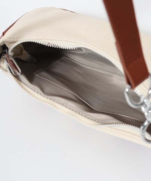 FUNALIVE(ファンアライブ)の「ABETTOR ダイヤゴナルフロント2ポケットPU切替えショルダーBAG(ショルダーバッグ・レディース・ブラック/ブラウン・FREE)」の15枚目の写真