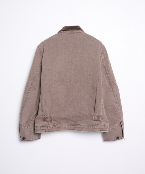 KHOKI(コッキ)の「【KHOKI】Faded denim zip jakcet(ブルゾン・メンズ・ブラウン・3/2)」の2枚目の写真