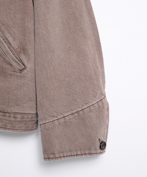 KHOKI(コッキ)の「【KHOKI】Faded denim zip jakcet(ブルゾン・メンズ・ブラウン・3/2)」の6枚目の写真