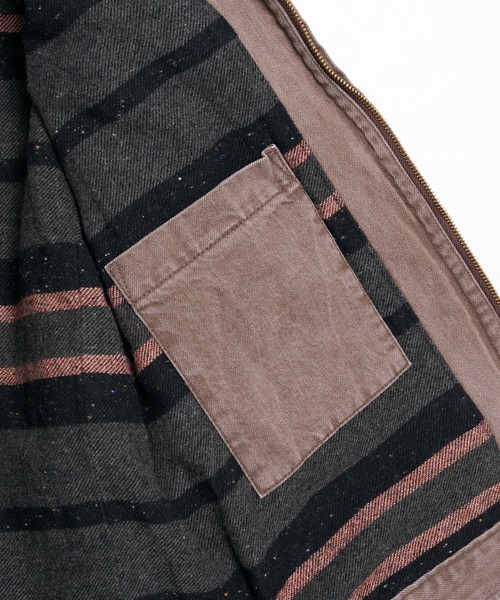 KHOKI(コッキ)の「【KHOKI】Faded denim zip jakcet(ブルゾン・メンズ・ブラウン・3/2)」の5枚目の写真
