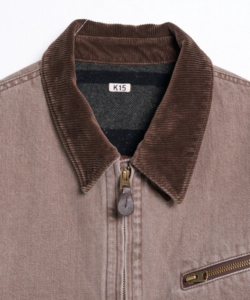 KHOKI(コッキ)の「【KHOKI】Faded denim zip jakcet(ブルゾン・メンズ・ブラウン・3/2)」の4枚目の写真