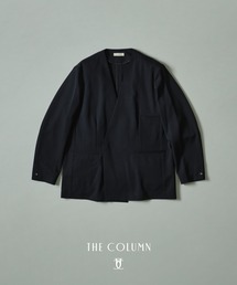COLUMN（コラム）の「COLUMN / ビストウールツイル ノーカラーダブルブレストジャケット＜THE COLUMN＞（ノーカラージャケット）」