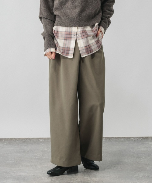 GLOBAL WORK(グローバルワーク)の「ウールライクラップパンツ/724790(その他パンツ・レディース・カーキ/グレー/ネイビー・LARGE/MEDIUM)」の10枚目の写真