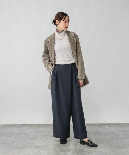 GLOBAL WORK(グローバルワーク)の「ウールライクラップパンツ/724790(その他パンツ・レディース・カーキ/グレー/ネイビー・LARGE/MEDIUM)」の13枚目の写真